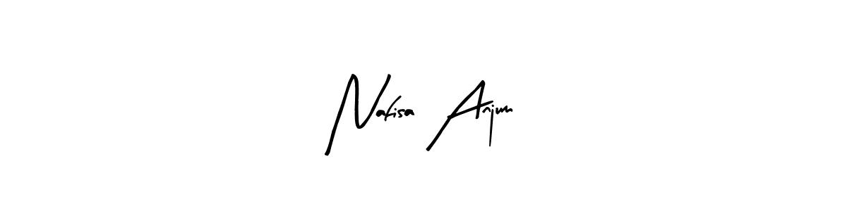 How to make Nafisa Anjum name signature. Use Arty Signature style for creating short signs online. This is the latest handwritten sign. Nafisa Anjum signature style 8 images and pictures png