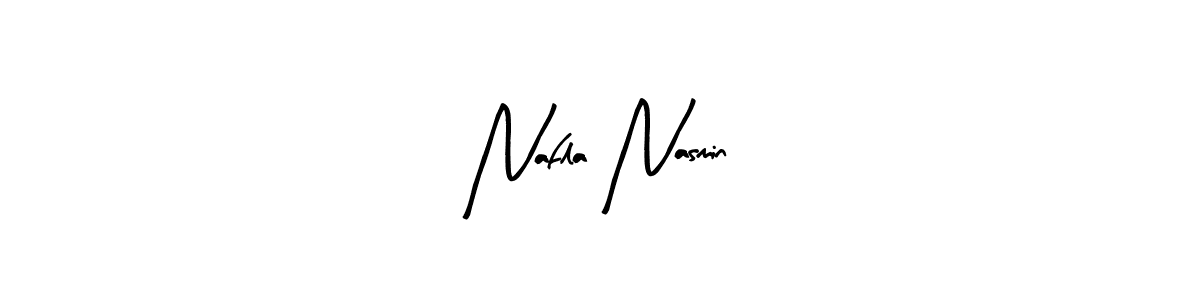 Also You can easily find your signature by using the search form. We will create Nafla Nasmin name handwritten signature images for you free of cost using Arty Signature sign style. Nafla Nasmin signature style 8 images and pictures png