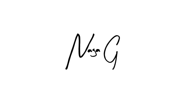 Arty Signature is a professional signature style that is perfect for those who want to add a touch of class to their signature. It is also a great choice for those who want to make their signature more unique. Get Naga G name to fancy signature for free. Naga G signature style 8 images and pictures png