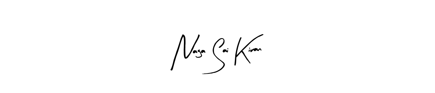 Similarly Arty Signature is the best handwritten signature design. Signature creator online .You can use it as an online autograph creator for name Naga Sai Kiran. Naga Sai Kiran signature style 8 images and pictures png