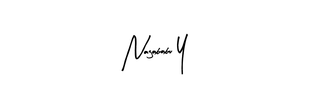 Create a beautiful signature design for name Nagababu Y. With this signature (Arty Signature) fonts, you can make a handwritten signature for free. Nagababu Y signature style 8 images and pictures png