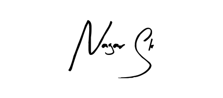 A sleek calligraphic signature for name Nagar Sk utilizing Arty Signature styling. Great for adding personal signatures to photos and art. Nagar Sk signature style 8 images and pictures png