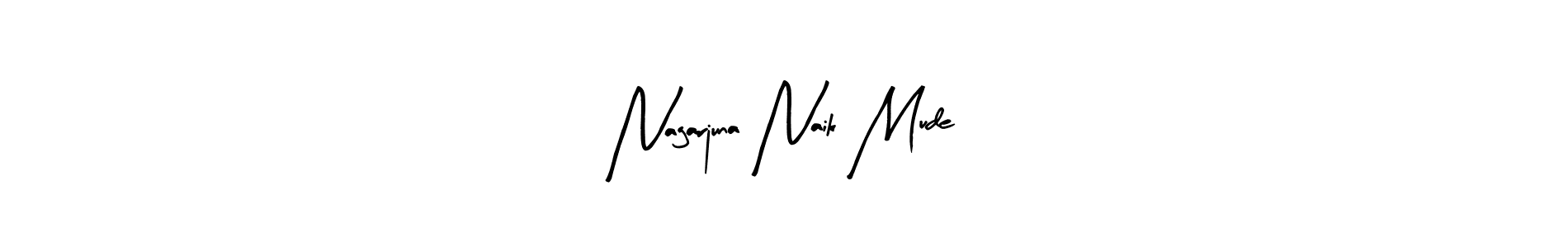 Similarly Arty Signature is the best handwritten signature design. Signature creator online .You can use it as an online autograph creator for name Nagarjuna Naik Mude. Nagarjuna Naik Mude signature style 8 images and pictures png