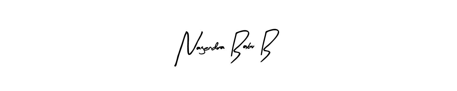 Make a beautiful signature design for name Nagendra Babu B. With this signature (Arty Signature) style, you can create a handwritten signature for free. Nagendra Babu B signature style 8 images and pictures png