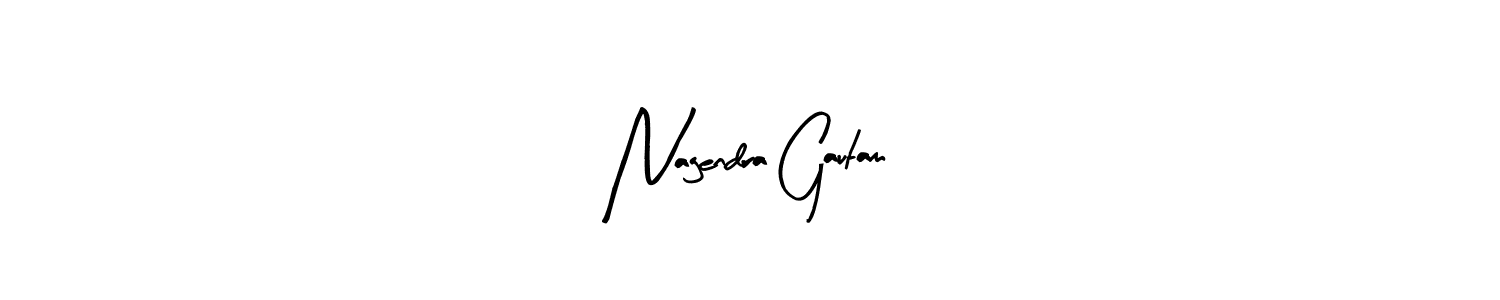 Make a short Nagendra Gautam signature style. Manage your documents anywhere anytime using Arty Signature. Create and add eSignatures, submit forms, share and send files easily. Nagendra Gautam signature style 8 images and pictures png