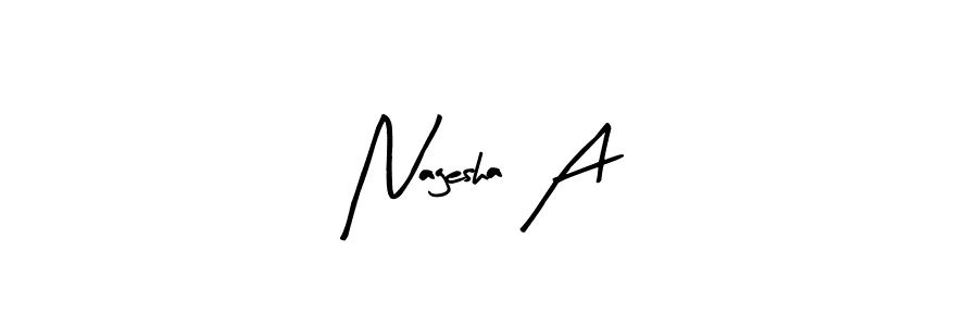 How to Draw Nagesha A signature style? Arty Signature is a latest design signature styles for name Nagesha A. Nagesha A signature style 8 images and pictures png