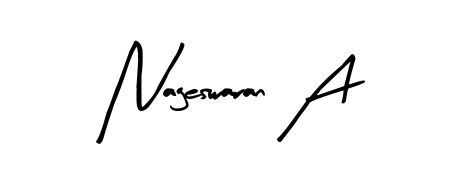 The Arty Signature font transforms the name Nageswaran A into an executive sign with sharp precision and distinguished character. Nageswaran A signature style 8 images and pictures png