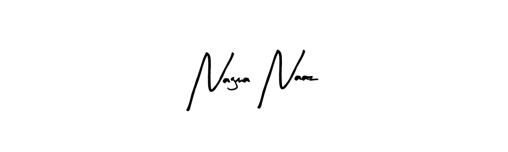 This is the best signature style for the Nagma Naaz name. Also you like these signature font (Arty Signature). Mix name signature. Nagma Naaz signature style 8 images and pictures png