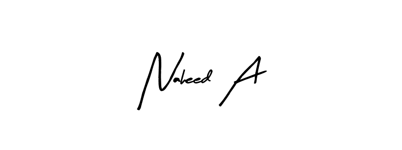 Use a signature maker to create a handwritten signature online. With this signature software, you can design (Arty Signature) your own signature for name Naheed A. Naheed A signature style 8 images and pictures png