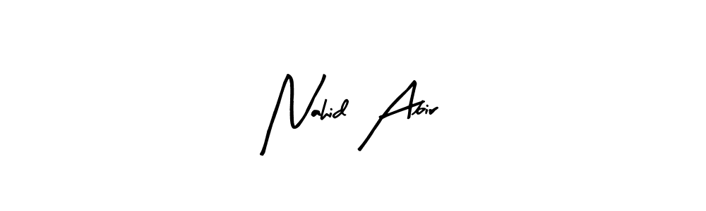 You should practise on your own different ways (Arty Signature) to write your name (Nahid Abir) in signature. don't let someone else do it for you. Nahid Abir signature style 8 images and pictures png