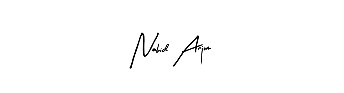 You can use this online signature creator to create a handwritten signature for the name Nahid Anjum. This is the best online autograph maker. Nahid Anjum signature style 8 images and pictures png
