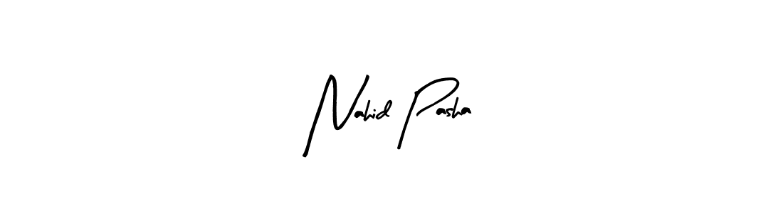 Similarly Arty Signature is the best handwritten signature design. Signature creator online .You can use it as an online autograph creator for name Nahid Pasha. Nahid Pasha signature style 8 images and pictures png