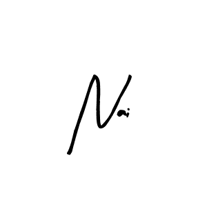 How to make Nai name signature. Use Arty Signature style for creating short signs online. This is the latest handwritten sign. Nai signature style 8 images and pictures png