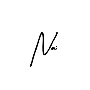 How to make Nai name signature. Use Arty Signature style for creating short signs online. This is the latest handwritten sign. Nai signature style 8 images and pictures png