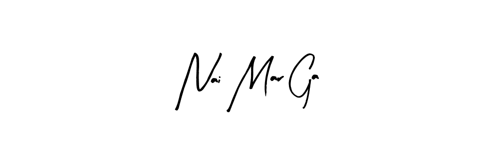 Create a beautiful signature design for name Nai Mar Ga. With this signature (Arty Signature) fonts, you can make a handwritten signature for free. Nai Mar Ga signature style 8 images and pictures png