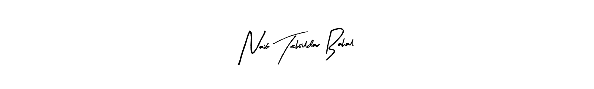 Create a beautiful signature design for name Naib Tehsildar Bahal. With this signature (Arty Signature) fonts, you can make a handwritten signature for free. Naib Tehsildar Bahal signature style 8 images and pictures png