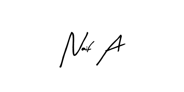 The best way (Arty Signature) to make a short signature is to pick only two or three words in your name. The name Naif A include a total of six letters. For converting this name. Naif A signature style 8 images and pictures png