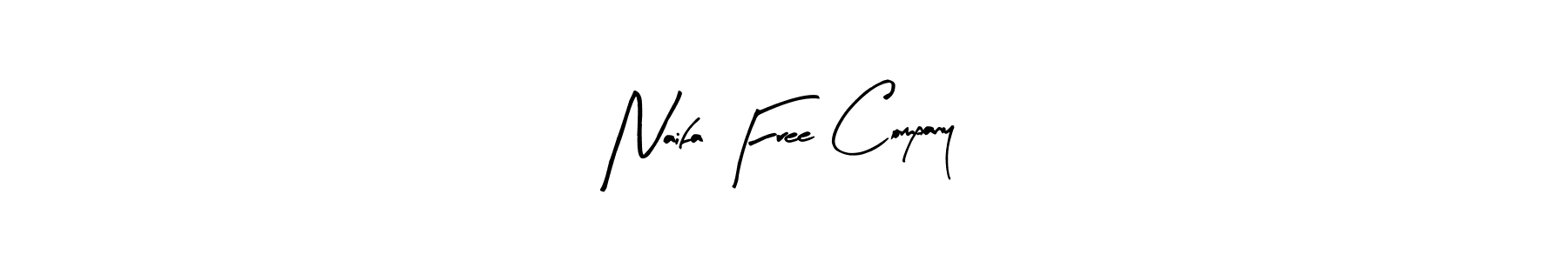 Use a signature maker to create a handwritten signature online. With this signature software, you can design (Arty Signature) your own signature for name Naifa Free Company. Naifa Free Company signature style 8 images and pictures png