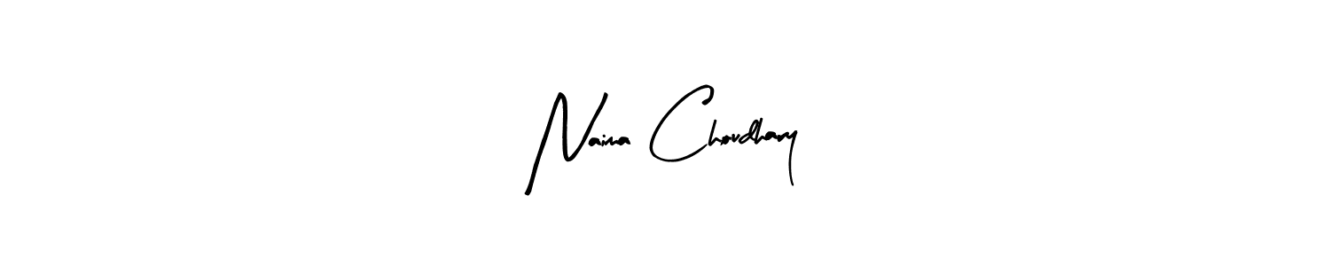 Design your own signature with our free online signature maker. With this signature software, you can create a handwritten (Arty Signature) signature for name Naima Choudhary. Naima Choudhary signature style 8 images and pictures png