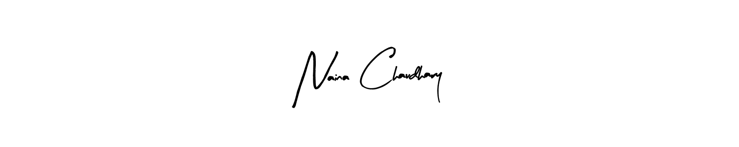 Arty Signature is a professional signature style that is perfect for those who want to add a touch of class to their signature. It is also a great choice for those who want to make their signature more unique. Get Naina Chaudhary name to fancy signature for free. Naina Chaudhary signature style 8 images and pictures png