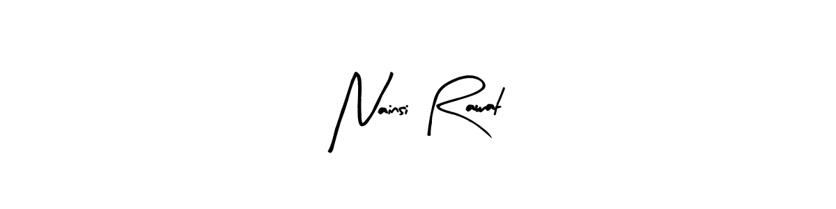You can use this online signature creator to create a handwritten signature for the name Nainsi Rawat. This is the best online autograph maker. Nainsi Rawat signature style 8 images and pictures png