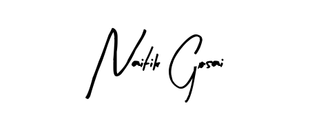 Naitik Gosai stylish signature style. Best Handwritten Sign (Arty Signature) for my name. Handwritten Signature Collection Ideas for my name Naitik Gosai. Naitik Gosai signature style 8 images and pictures png