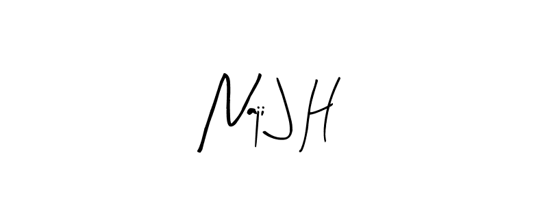 It looks lik you need a new signature style for name Naji J H. Design unique handwritten (Arty Signature) signature with our free signature maker in just a few clicks. Naji J H signature style 8 images and pictures png