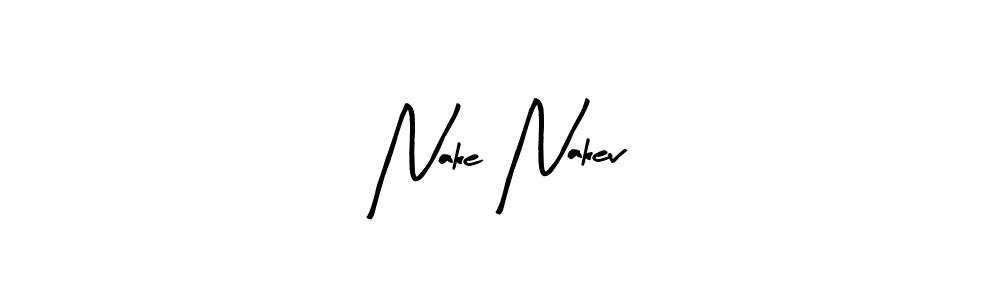 The best way (Arty Signature) to make a short signature is to pick only two or three words in your name. The name Nake Nakev include a total of six letters. For converting this name. Nake Nakev signature style 8 images and pictures png