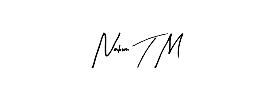 This is the best signature style for the Nakum T M name. Also you like these signature font (Arty Signature). Mix name signature. Nakum T M signature style 8 images and pictures png