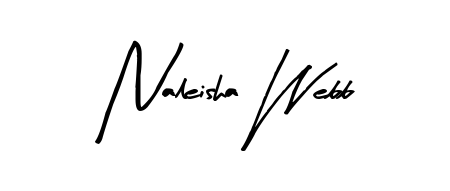 Create a beautiful signature design for name Naleisha Webb. With this signature (Arty Signature) fonts, you can make a handwritten signature for free. Naleisha Webb signature style 8 images and pictures png