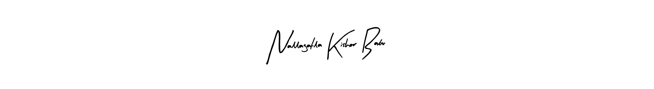 How to make Nallagatla Kishor Babu signature? Arty Signature is a professional autograph style. Create handwritten signature for Nallagatla Kishor Babu name. Nallagatla Kishor Babu signature style 8 images and pictures png