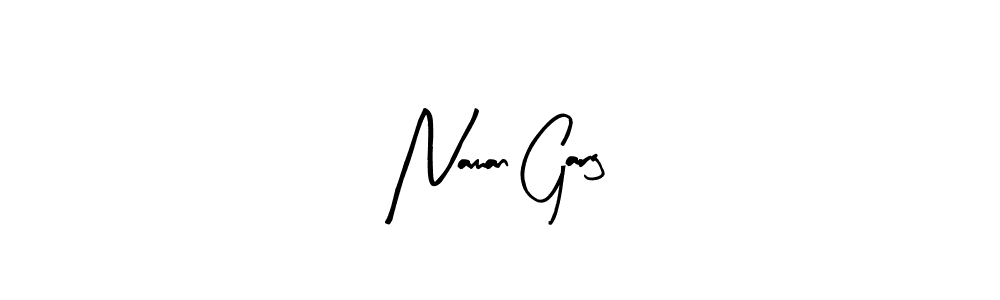 Make a beautiful signature design for name Naman Garg. With this signature (Arty Signature) style, you can create a handwritten signature for free. Naman Garg signature style 8 images and pictures png