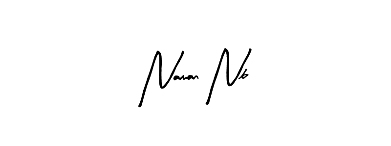 if you are searching for the best signature style for your name Naman Nb. so please give up your signature search. here we have designed multiple signature styles  using Arty Signature. Naman Nb signature style 8 images and pictures png