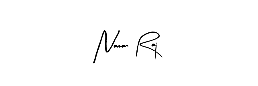 Make a beautiful signature design for name Naman Raj. With this signature (Arty Signature) style, you can create a handwritten signature for free. Naman Raj signature style 8 images and pictures png