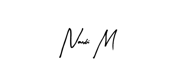 You should practise on your own different ways (Arty Signature) to write your name (Nambi M) in signature. don't let someone else do it for you. Nambi M signature style 8 images and pictures png