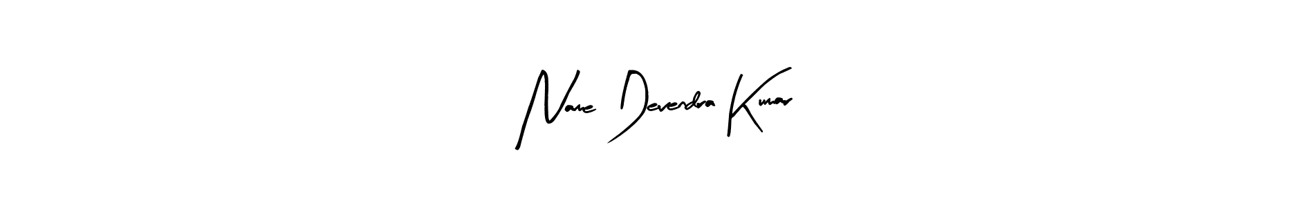 Create a beautiful signature design for name Name Devendra Kumar. With this signature (Arty Signature) fonts, you can make a handwritten signature for free. Name Devendra Kumar signature style 8 images and pictures png