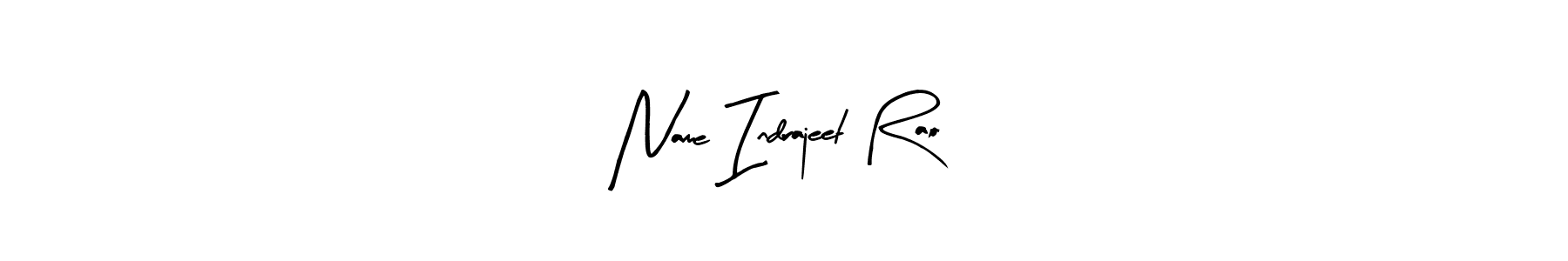 Create a beautiful signature design for name Name Indrajeet Rao. With this signature (Arty Signature) fonts, you can make a handwritten signature for free. Name Indrajeet Rao signature style 8 images and pictures png