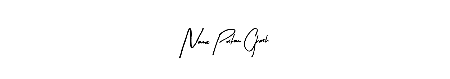 How to make Name Pritam Ghosh signature? Arty Signature is a professional autograph style. Create handwritten signature for Name Pritam Ghosh name. Name Pritam Ghosh signature style 8 images and pictures png