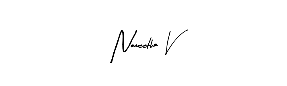 You should practise on your own different ways (Arty Signature) to write your name (Nameetha V) in signature. don't let someone else do it for you. Nameetha V signature style 8 images and pictures png