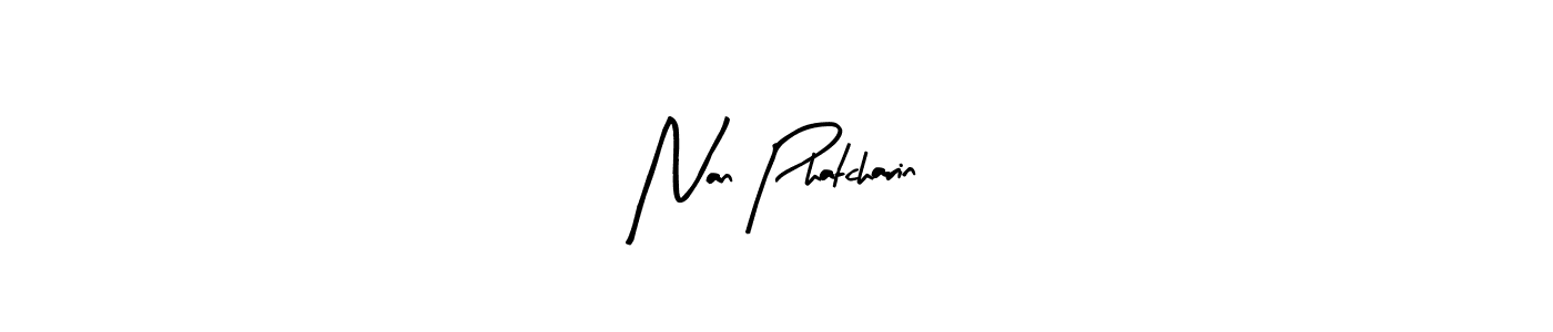 Best and Professional Signature Style for Nan Phatcharin. Arty Signature Best Signature Style Collection. Nan Phatcharin signature style 8 images and pictures png