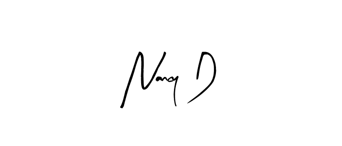 Also You can easily find your signature by using the search form. We will create Nancy D name handwritten signature images for you free of cost using Arty Signature sign style. Nancy D signature style 8 images and pictures png