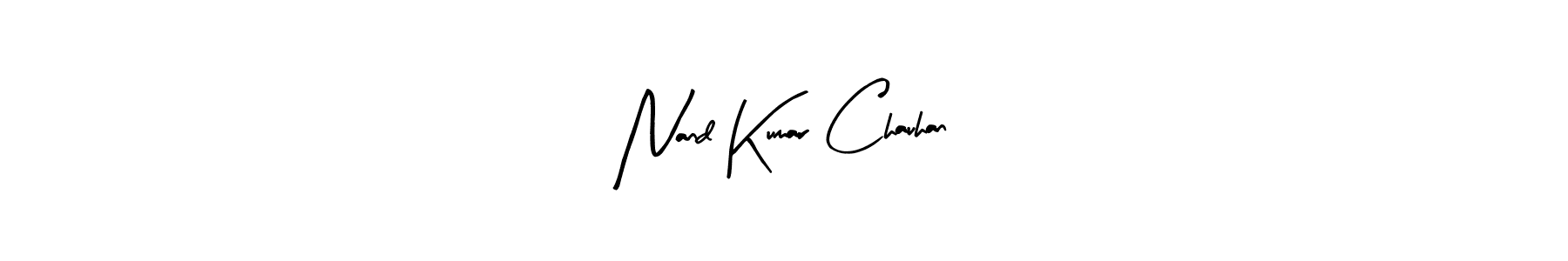 Design your own signature with our free online signature maker. With this signature software, you can create a handwritten (Arty Signature) signature for name Nand Kumar Chauhan. Nand Kumar Chauhan signature style 8 images and pictures png