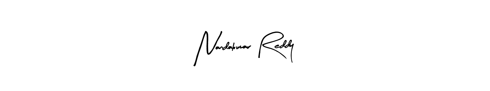Create a beautiful signature design for name Nandakumar Reddy. With this signature (Arty Signature) fonts, you can make a handwritten signature for free. Nandakumar Reddy signature style 8 images and pictures png