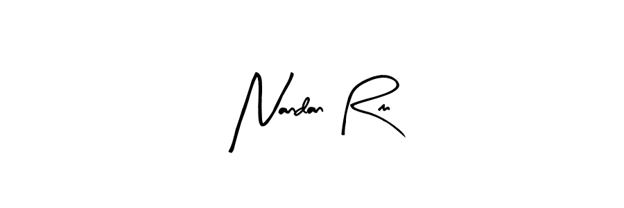 How to Draw Nandan Rm signature style? Arty Signature is a latest design signature styles for name Nandan Rm. Nandan Rm signature style 8 images and pictures png