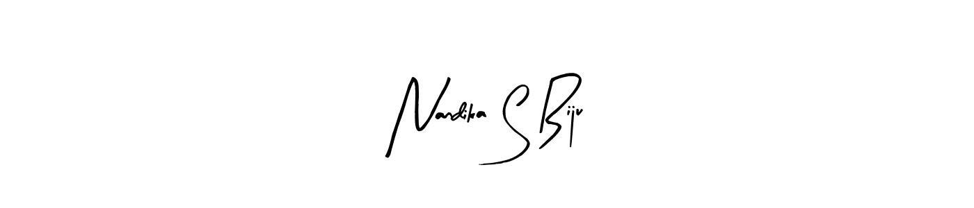 It looks lik you need a new signature style for name Nandika S Biju. Design unique handwritten (Arty Signature) signature with our free signature maker in just a few clicks. Nandika S Biju signature style 8 images and pictures png
