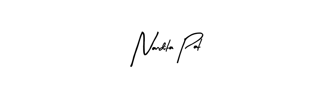Design your own signature with our free online signature maker. With this signature software, you can create a handwritten (Arty Signature) signature for name Nandita Pat. Nandita Pat signature style 8 images and pictures png