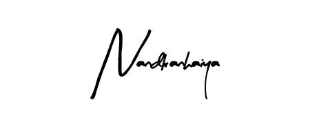The Arty Signature font transforms the name Nandkanhaiya into an executive sign with sharp precision and distinguished character. Nandkanhaiya signature style 8 images and pictures png