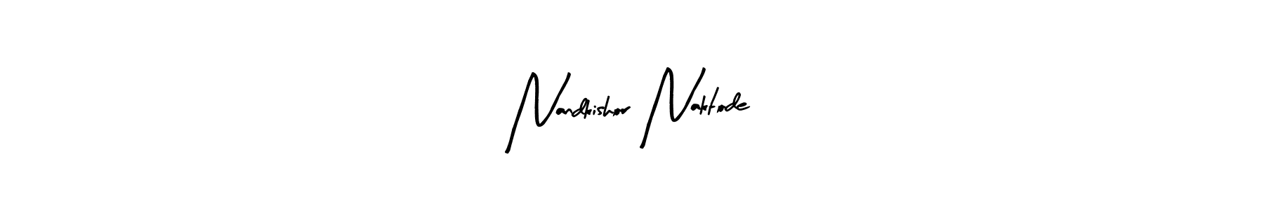 Create a beautiful signature design for name Nandkishor Naktode. With this signature (Arty Signature) fonts, you can make a handwritten signature for free. Nandkishor Naktode signature style 8 images and pictures png