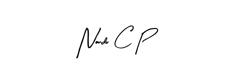 It looks lik you need a new signature style for name Nandu C P. Design unique handwritten (Arty Signature) signature with our free signature maker in just a few clicks. Nandu C P signature style 8 images and pictures png