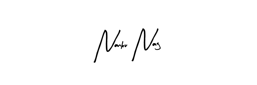 Nanku Nag stylish signature style. Best Handwritten Sign (Arty Signature) for my name. Handwritten Signature Collection Ideas for my name Nanku Nag. Nanku Nag signature style 8 images and pictures png